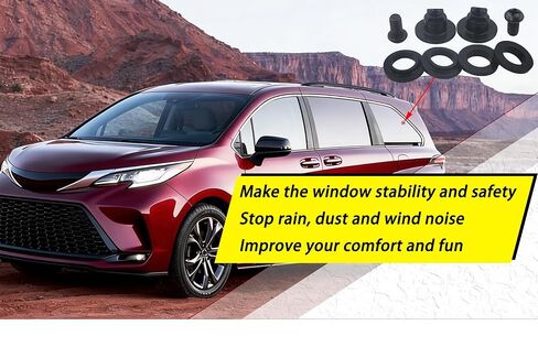 2PCS Rear Window Latch Bolt Nut Screw Cab Quarter Glass Latch Compatible with Toyota Sienna GSL ASL 2003-2017 in Saudi Arabia