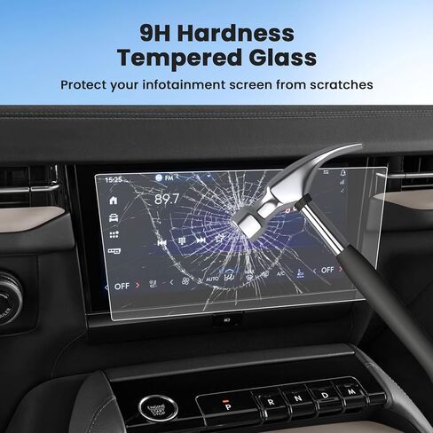 2PCS Screen Protector for 2022-2024 GMC Sierra 1500/2024 Sierra HD 2500 3500, 13.4 Inch Touch Screen Protector Tempered Glass Navigation Display Screen Cover Infotainment Protective Film in Kuwait