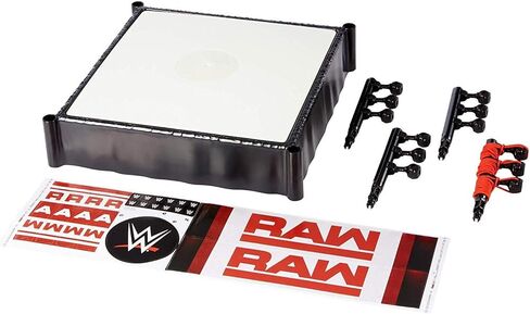 حلقة Mattel WWE Superstar مقاس 14 بوصة مع شعار أصلي وحبال مرنة وحصيرة محملة بنابض للارتداد [حصريًا لأمازون] in Saudi Arabia