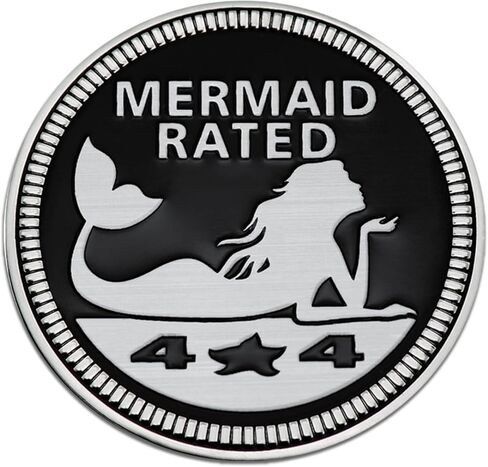 Dogs Badge Rated Car Emblem, 4 x 4 3D Metal Car Badge Decals Stickers Round Emblem Decals, Universal Exterior Decorations Accessories Emblems Badge for Jeep Wrangler Vehicles Truck SUV RV in Saudi Arabia
