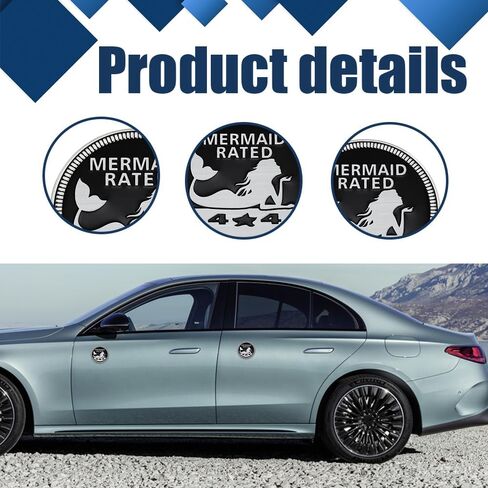 Dogs Badge Rated Car Emblem, 4 x 4 3D Metal Car Badge Decals Stickers Round Emblem Decals, Universal Exterior Decorations Accessories Emblems Badge for Jeep Wrangler Vehicles Truck SUV RV in Saudi Arabia