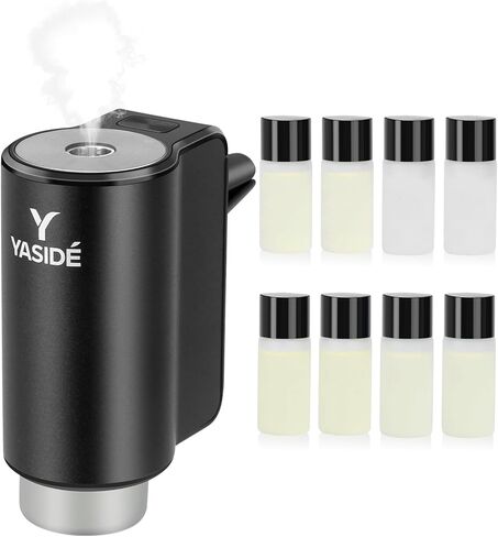 Smart Car Air Freshener, Car Air Freshener Diffuser, 3 adjustable fragrance modes, smart on/off, 8 refill bottles, 4 scents (1 set) in Kuwait