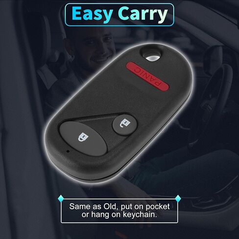 X AUTOHAUX A269ZUA106 433Mhz استبدال مفتاح ذكي عن بعد بدون مفتاح فوب لهوندا سيفيك 1996-2000 لهوندا أكورد 1994-1997 72147S04A01 72147-S04-A02 3 أزرار in Kuwait