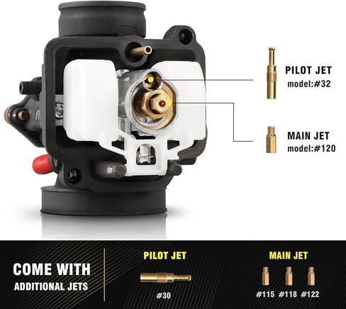 NIBBI PWK30 Carburetor 30mm Carburetor for DirtBike MiniBike Pit Bike GY6 ATV in Saudi Arabia