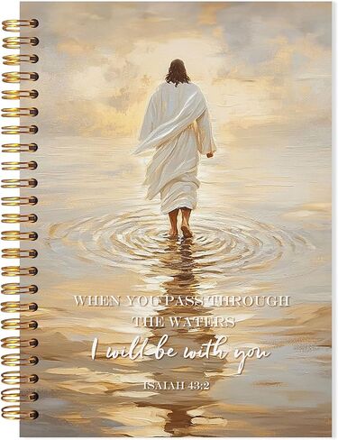 Christian Jesus Notebook, the Lord Is My Shepherd Psalm 23 Bible Verse Journal, Religious Scripture Spiral Notebook, Jesus Leaves the 99 Sheep Journal for Women, 5.5x8.3 in Saudi Arabia