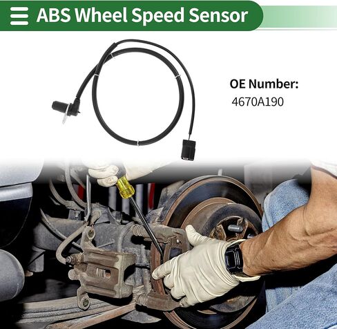Motoforti ABS عجلة السرعة الاستشعار ABS الاستشعار نظام الفرامل المضادة للانغلاق الاستشعار لميتسوبيشي باجيرو 2009-2016 No.4670A190 الجبهة اليمنى in Kuwait