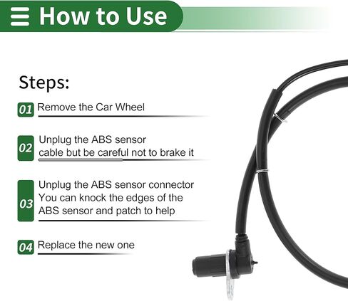 Motoforti ABS عجلة السرعة الاستشعار ABS الاستشعار نظام الفرامل المضادة للانغلاق الاستشعار لميتسوبيشي باجيرو 2009-2016 No.4670A190 الجبهة اليمنى in Kuwait