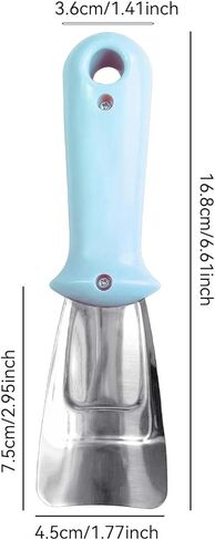 Stainless Steel ice Scraper defrosting Tool, Household Cleaning Small Tool, Multifunctional Shovel-Blue in Saudi Arabia