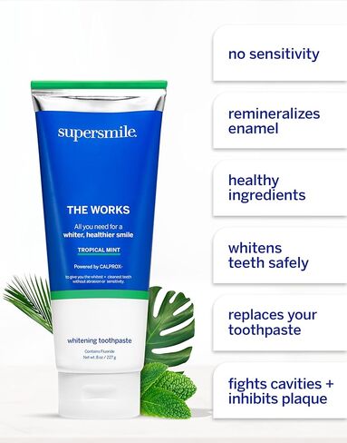Supersmile The Works Whitening Toothpaste + Whitening Activator, Sassy Mint in Saudi Arabia