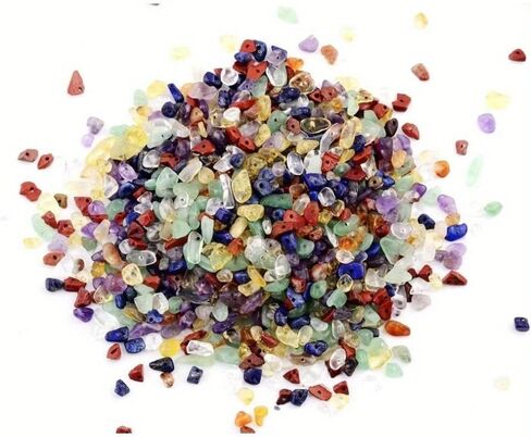 450pcs Natural Crystal Chip Bulk Multicolor Random Assorted Mixed Beads with Hole Gemstone and Stone for DIY Crafts Bracelet Necklace in Saudi Arabia