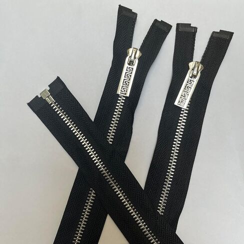 5-Pack Bright Silver Metal Zipper, 31 Inch Separating Jacket Zipper for Crafts, Coat, Windbreaker, Vest and DIY Clothing Projects in Saudi Arabia