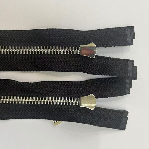 5-Pack Bright Silver Metal Zipper, 31 Inch Separating Jacket Zipper for Crafts, Coat, Windbreaker, Vest and DIY Clothing Projects in Saudi Arabia