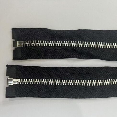 5-Pack Bright Silver Metal Zipper, 31 Inch Separating Jacket Zipper for Crafts, Coat, Windbreaker, Vest and DIY Clothing Projects in Saudi Arabia