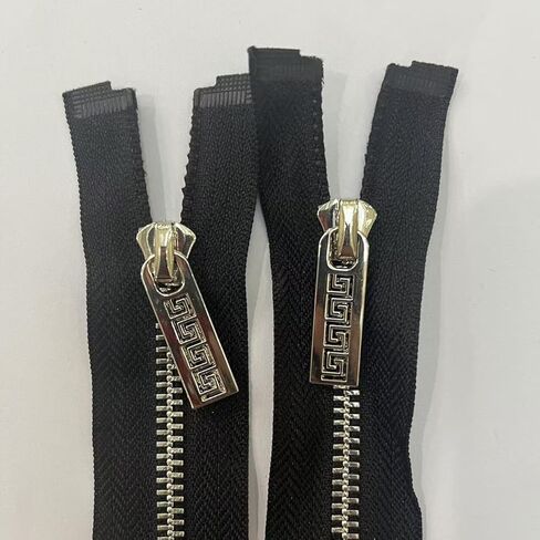5-Pack Bright Silver Metal Zipper, 31 Inch Separating Jacket Zipper for Crafts, Coat, Windbreaker, Vest and DIY Clothing Projects in Saudi Arabia