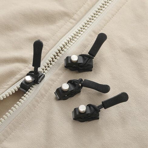10-Pack Universal Zipper Repair Kit, Heavy-Duty Metal Zipper Pull Replacement for Jackets, Luggage, Backpack, Jeans, Coat – Fix Broken Zippers in Seconds, No Tools Needed in Saudi Arabia