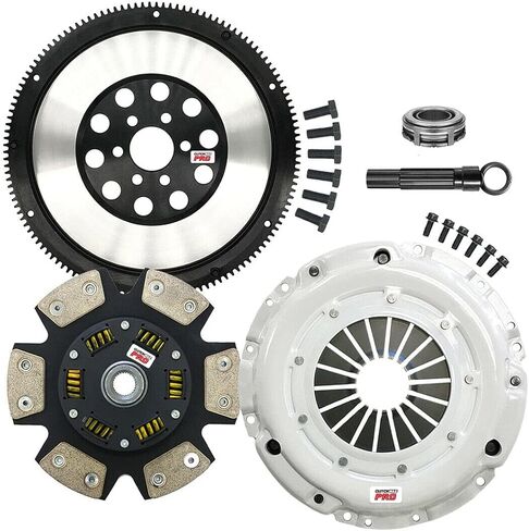 ClutchMaxPRO Performance Stage 3 Clutch Kit with Chromoly Flywheel Compatible with 2005-2010 VW Jetta Beetle Bora Rabbit 2010 2011 Golf 2.5L 1.9L (CP17065HDCLSF-ST3) in Saudi Arabia