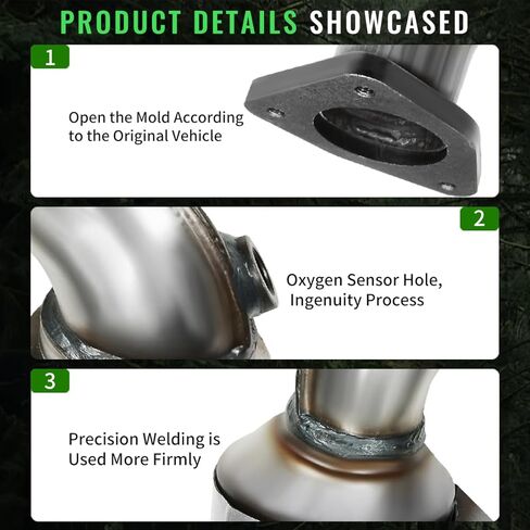 Catalytic Converter Compatible with Buick Encore 2013-2018 Chevy Cruze 2011-2016 Chevy Chevrolet Sonic 2012-2016 Chevy Chevrolet Trax 2015-2016 1.4L(OEM/OBD-Ⅱ Replacement Catalytic Convertor) in Kuwait