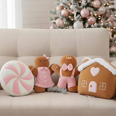 Poen 3 Pcs 11 Inch Christmas Stuffed Animals Set Santa Claus Snowman Reindeer Plush Pillow, Christmas Plush Doll Toys Decorations Stuffed Gift for Family Friends Xmas Party Favors (Retro Style) in Saudi Arabia