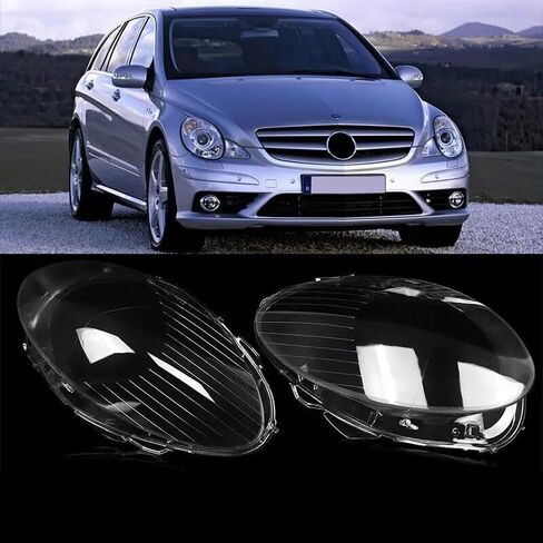 Left Right Headlight Lens Shell Compatible For Mercedes-Benz R-Class W251 R350 R500 Petrol MPV V251 2006 2007 2008 Headlamp Clear Lampshade in Saudi Arabia