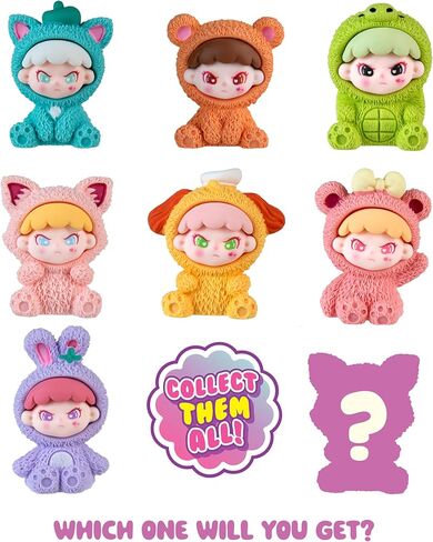 صندوق ORB Chibi Chums Blind Box 3 عبوات - شخصيات دمى صغيرة قابلة للتجميع - 3 دمى ذات طابع فردي ترتدي ملابس حيوانات باستيل - ألعاب لطيفة قابلة للتجميع لأعياد الميلاد، هدايا الحفلات، الهدايا، ديكور المنزل in Kuwait