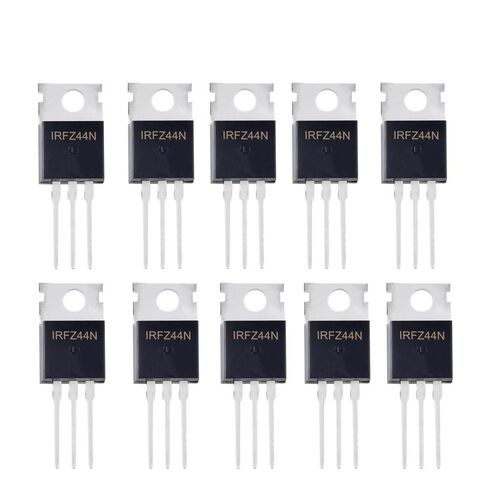 5/10/20 قطعة ترانزستور Mosfet IRFZ44N طاقة عالية الأداء 49A 55 فولت ترانزستورات التأثير الميداني IRFZ44NPBF IRFZ44 TO220(20 قطعة) in Saudi Arabia