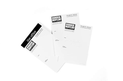 JUST FUNKY The Office "Dear Future Dwight" - مفكرة مبتكرة مقاس 5 × 8 بوصة، 50 ورقة - تشبه مذكرات Dwight K. Schrute الفارغة من شركة Dunder Mifflin Paper، جهاز لوحي مضحك للعمل والمنزل والمدرسة in Saudi Arabia
