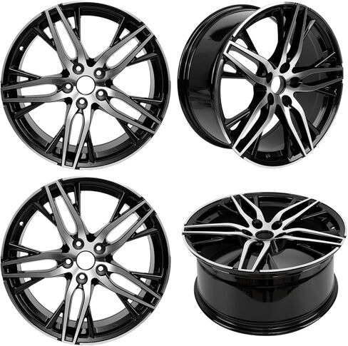 عجلة جديدة مقاس 19 بوصة مقاس 19 × 8.5 بوصة لسيارة Honda Accord sport 2016 2017 2021 2022 حافة بديلة من سبائك الألومنيوم بتصميم OEM أسود (4 قطع) in Kuwait