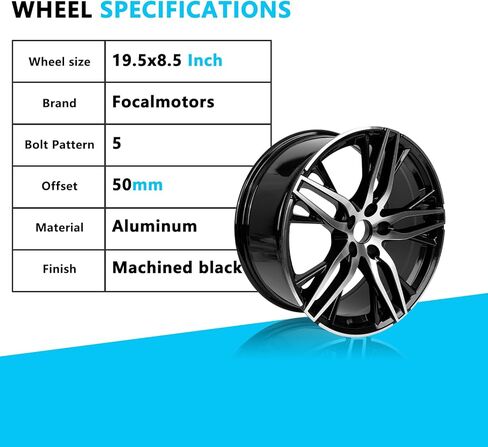 عجلة جديدة مقاس 19 بوصة مقاس 19 × 8.5 بوصة لسيارة Honda Accord sport 2016 2017 2021 2022 حافة بديلة من سبائك الألومنيوم بتصميم OEM أسود (4 قطع) in Kuwait