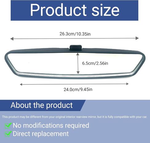 Interior Rear View Mirror Compatible With 2015-2024 Colorado,2005-2017 Equinox,1996-2024 Express,1997-2012 Malibu,1999-2024 Silverado 1500/2500/3500,1993-2014,2021-2024 Suburban/Tahoe in Saudi Arabia