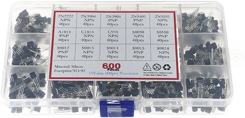600 قطعة 15 القيم مجموعة الترانزستور TO-92 30-160 فولت 50-1000mA NPN PNP مجموعة متنوعة in Saudi Arabia
