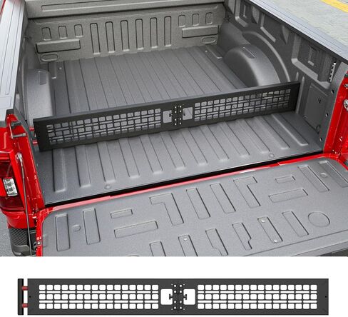 مقسم سرير الشاحنة متوافق مع 2024-2026 Ford F150 Cargo Manager Molle Panel Truck Bed Organizer بديل لملحقات Ford F-150 2024-2026 in Kuwait