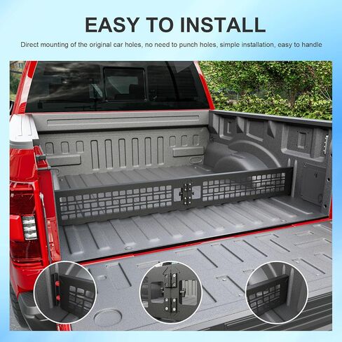 مقسم سرير الشاحنة متوافق مع 2024-2026 Ford F150 Cargo Manager Molle Panel Truck Bed Organizer بديل لملحقات Ford F-150 2024-2026 in Kuwait