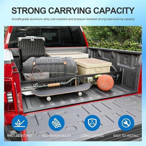 مقسم سرير الشاحنة متوافق مع 2024-2026 Ford F150 Cargo Manager Molle Panel Truck Bed Organizer بديل لملحقات Ford F-150 2024-2026 in Kuwait