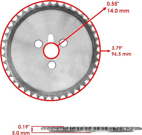 Caltric Camshaft Cam Timing Gear Sprocket Compatible with Polaris Sportsman 500 4X4 6X6 1996-2009 in Saudi Arabia