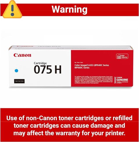 خرطوشة حبر أصلية 075 سماوية عالية السعة من Canon متوافقة مع طابعات الليزر من سلسلة MF660 وLBP640 in Saudi Arabia