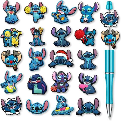 Hedbitoyo Cartoon Christmas Focal Silicone Beads, Cute Beads for DIY Crafts Jewelry Necklaces Bracelets Keychain Pen Making (C) in Saudi Arabia