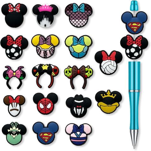 Hedbitoyo Cartoon Christmas Focal Silicone Beads, Cute Beads for DIY Crafts Jewelry Necklaces Bracelets Keychain Pen Making (C) in Saudi Arabia