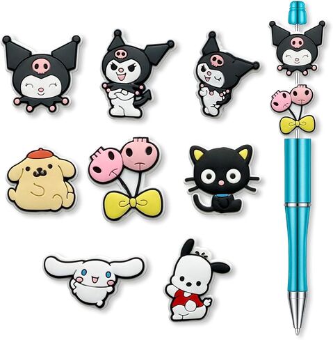 Hedbitoyo Cartoon Christmas Focal Silicone Beads, Cute Beads for DIY Crafts Jewelry Necklaces Bracelets Keychain Pen Making (C) in Saudi Arabia