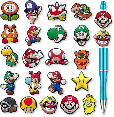 Hedbitoyo Cartoon Christmas Focal Silicone Beads, Cute Beads for DIY Crafts Jewelry Necklaces Bracelets Keychain Pen Making (C) in Saudi Arabia