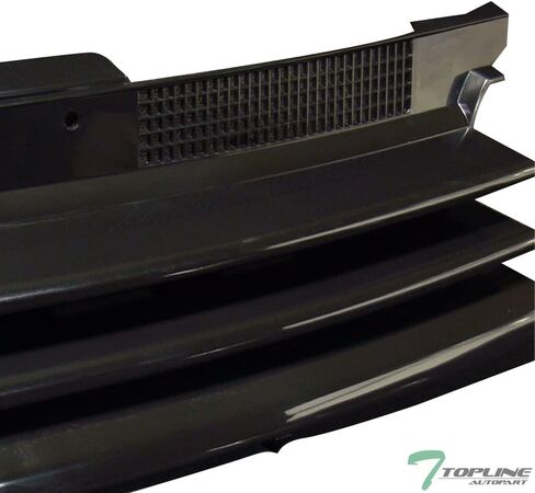 7422454947909 Compatible With 1999-2006 VW Golf/GTI / R32 MK4 Glossy Black Horizontal Front Bumper Grill Grille in Saudi Arabia
