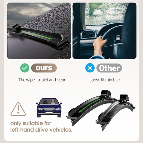 Compatible With Hyundai Palisade 2020-2024 Front Windshield Wipers Water Repellent Available in All-Seasons OEM Quality Set of 2 (Driver & Passenger Side) 26"+20" in Saudi Arabia