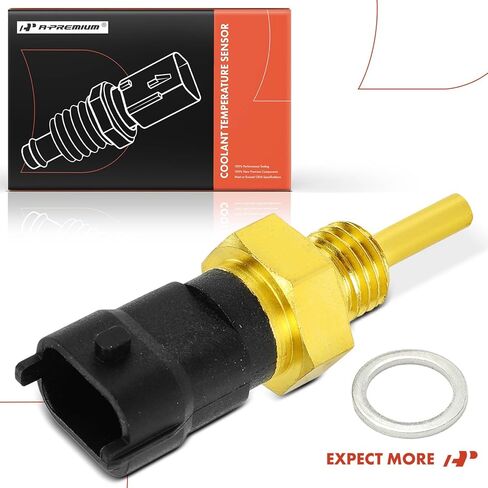 A-Premium Engine Coolant Temperature Sensor [2 Pins] Compatible with Jeep KL Series Cherokee 2014-2020 2.4L 3.2L, MP Series Compass 2018-2020 2.4L, Compass 2017 2.0L & Dodge Journey 2014-2017 2.4L in Saudi Arabia