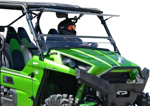 SuperATV Scratch Resistant Flip Windshield Compatible With Kawasaki Teryx 4 750: 2012-2013 | Teryx 800/ 4 800: 2014-2015, 1/4" Polycarbonate 250x Stronger than Glass in Saudi Arabia