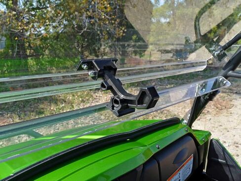 SuperATV Scratch Resistant Flip Windshield Compatible With Kawasaki Teryx 4 750: 2012-2013 | Teryx 800/ 4 800: 2014-2015, 1/4" Polycarbonate 250x Stronger than Glass in Saudi Arabia