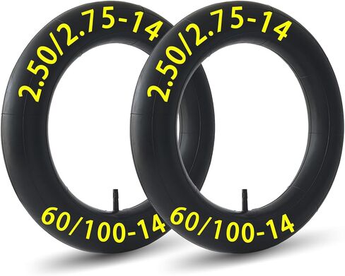 2-Pack 2.50/2.75-14 الأنبوب الداخلي للدراجة الترابية 2.50-14 2.75-14 الأنبوب الداخلي 60/100-14 أنبوب بديل in Kuwait