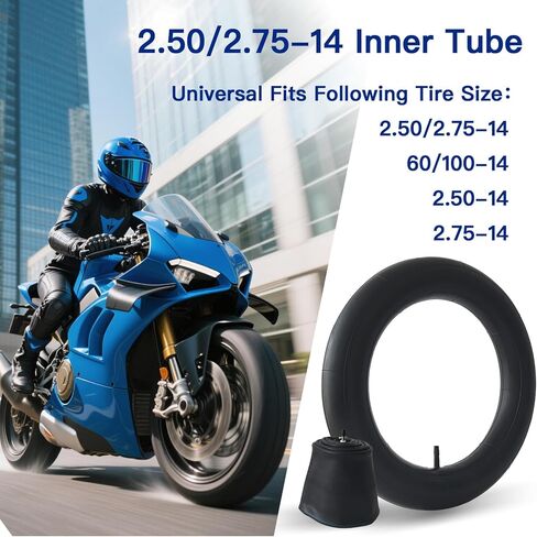 2-Pack 2.50/2.75-14 الأنبوب الداخلي للدراجة الترابية 2.50-14 2.75-14 الأنبوب الداخلي 60/100-14 أنبوب بديل in Kuwait