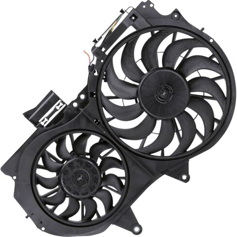 Dual Radiator and Condenser Fan Assembly fits Audi A4 Quattro 2002 2003 2004 2005 2006 2007 2008 2009 Replacement 8E0 121 207 F, 8E0 959 455 K, 8E0 959 455 N 1x in Saudi Arabia