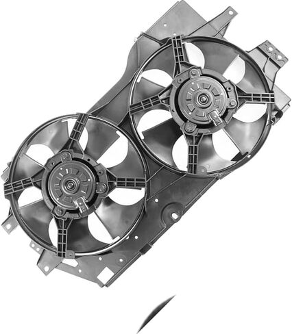 Dual Radiator and Condenser Fan Assembly fits Dodge Grand Caravan 1996-2000 fits Chrysler Town & Country 1996-2000 fits Plymouth Grand Voyager 1996-2000 Replacement 4682624AB 1 Pcs in Saudi Arabia