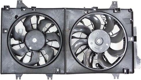 Dual Radiator and Condenser Fan Assembly fits Mazda 3 Sport 2014 2015 2016 2017 2018 Replacement PE2015025, PE2015140, PE2015150 1 Piece in Saudi Arabia