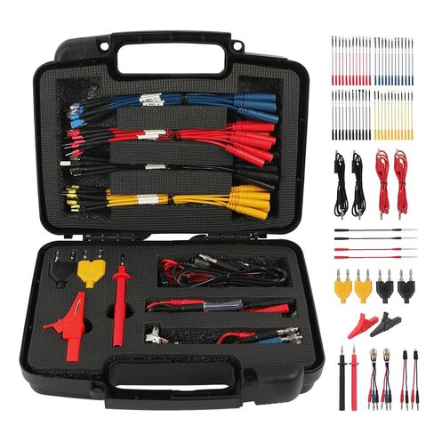 Electrical Multimeter Test Lead Set - BELEY 92PCS Automotive Circuit Terminal Test Leads Diagnostic Wiring Tool Kit with Alligator Clips and SRS Connector for Car Diagnostics, Testing and Repair in Kuwait